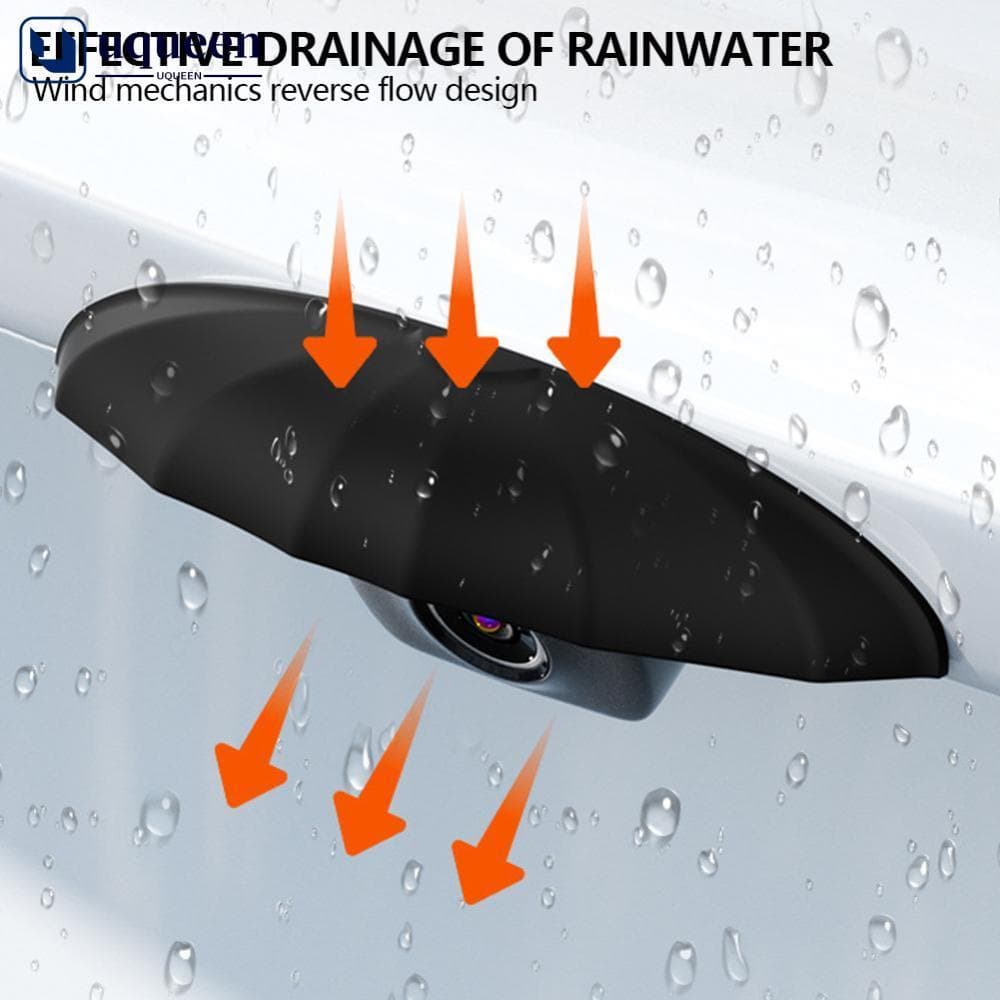 UQUEEN Silicone Câmera De Visão Traseira Do Carro Backup À Prova Dwaterproof Água Capa Chuva Respingo Guarda Para Sistem