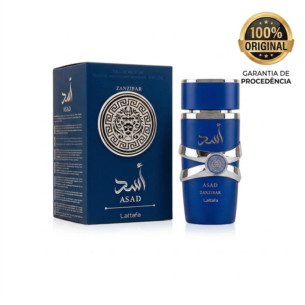 Frete Grátis | Perfume Árabe Asad Zanzibar 100ml EDP Masculino Importado Original Presente Para Homem Longa Duração