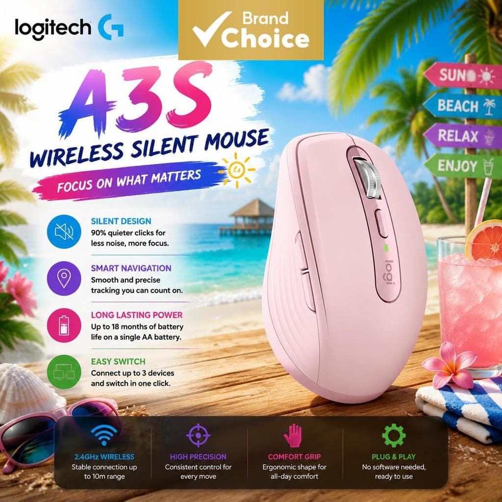 Mouse Bluetooth Logitech MX Anywhere 3 sem fio, recarregável, mouse ergonômico de precisão para múltiplos dispositivos,
