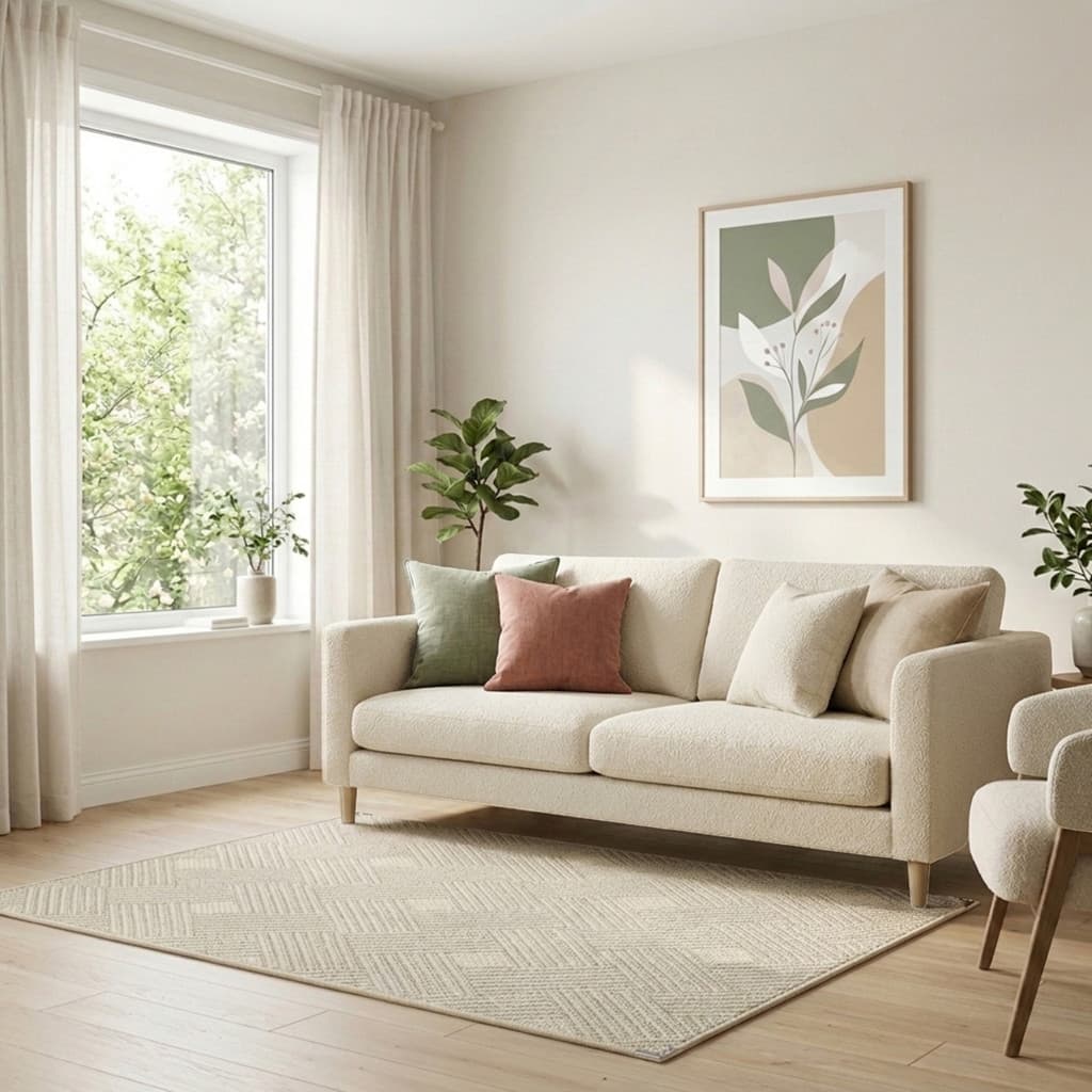 Tapete Sisal 1,50 X 2,00 Sala De Jantar Não Junta Sujeira Antiderrapante Sem Pelo Quarto Fácil De Limpar Sala