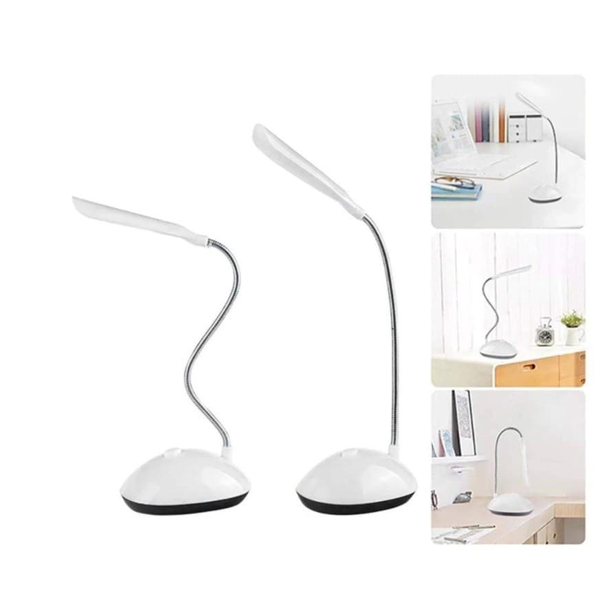 Mini Luminária De Mesa Flexível Sem Fio Dobrável Para Leitura Led