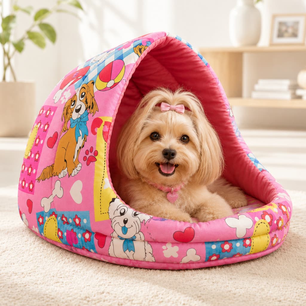 Cama Iglu Pet Cachorro Gato Toca Caminha Casinha Macia Quentinha Pequeno Médio Grande
