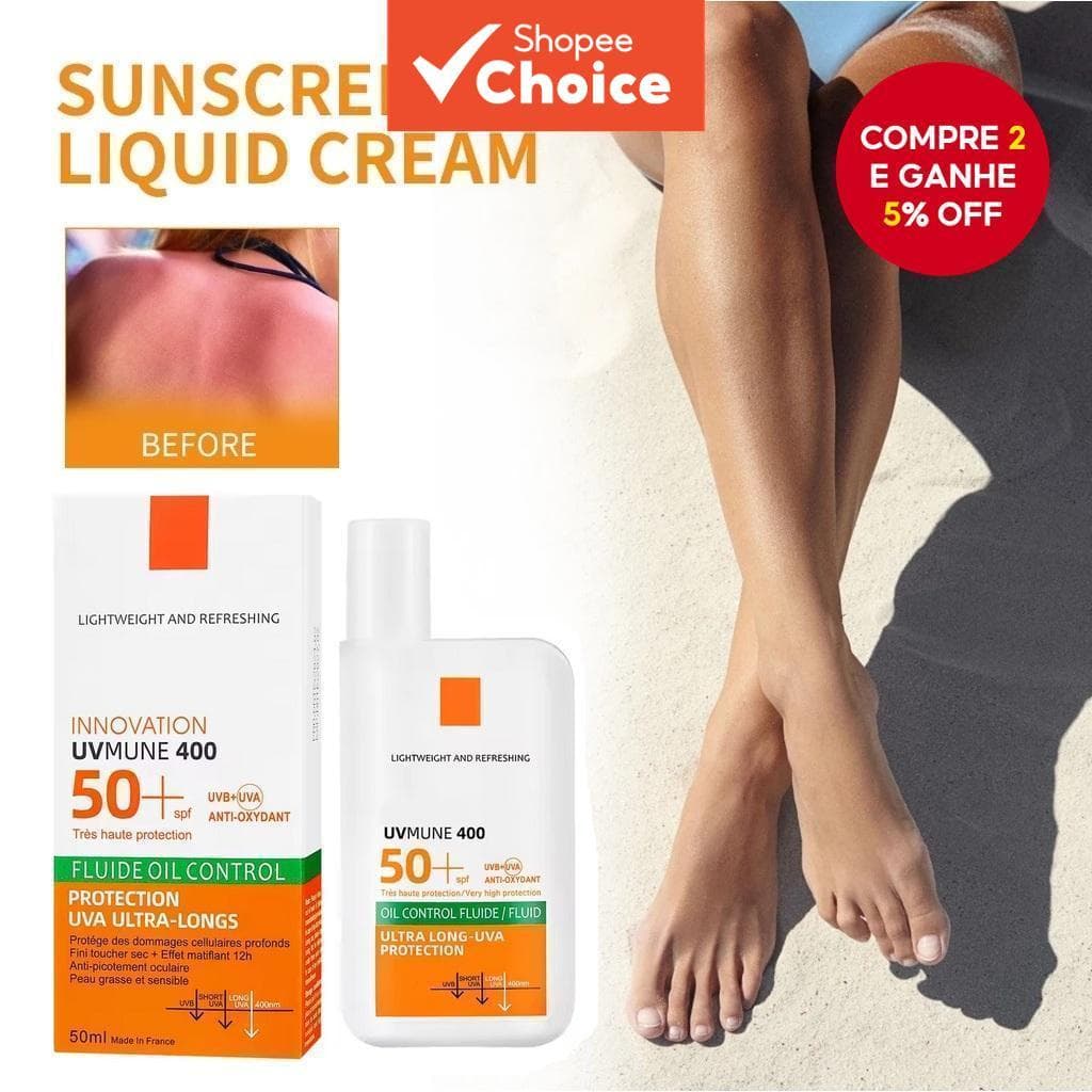 Protetor Solar Facial Fps 50 + Proteção De Amplo Espectro Antioxidantes Dióxido De Titânio Óxido De Zinco Ideal Para Pel