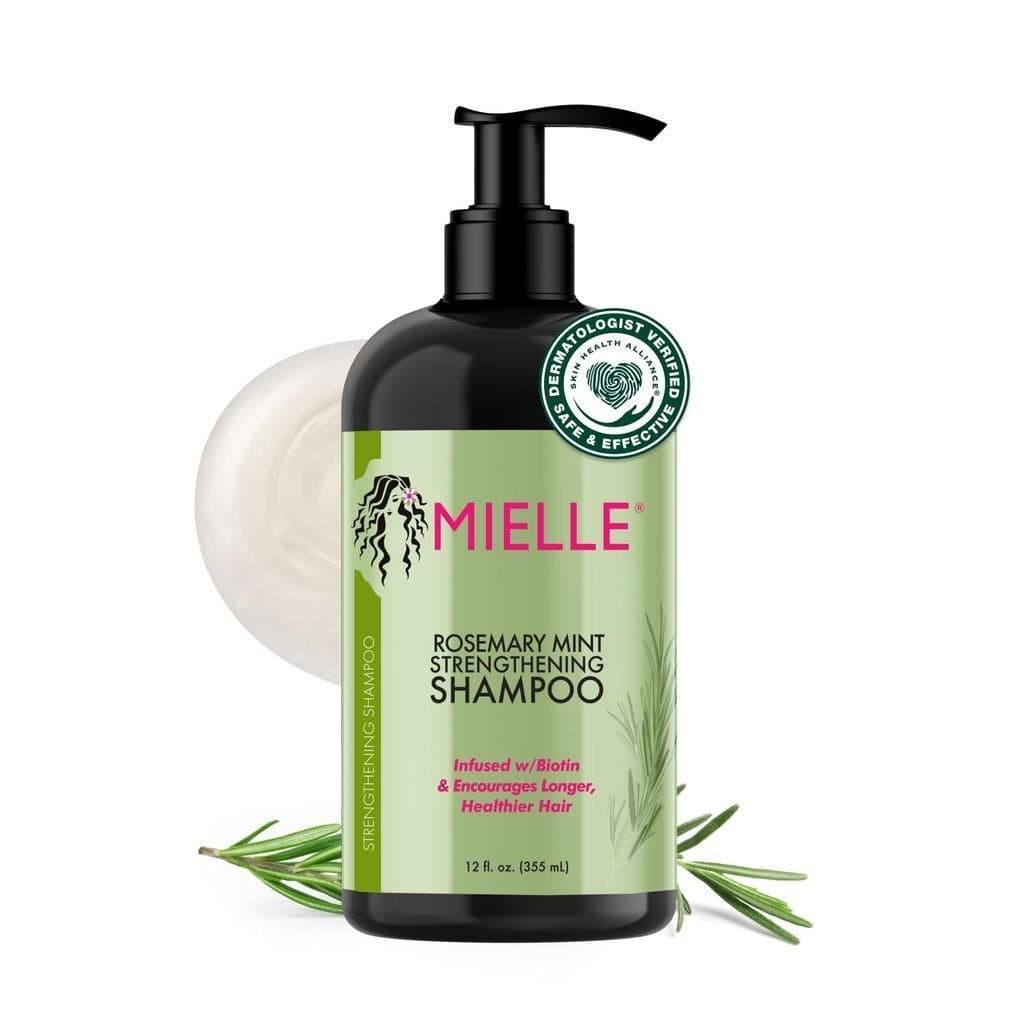 Shampoo Intensivo para Cuidado Capilar com Biotina e Alecrim da Mielle Organics - Shampoo hidratante para homens e mulhe