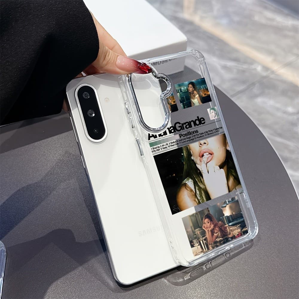 Capa de celular - Capa de celular com estampa de pôster da marca de moda Ariana Grande, adequada para Samsung Galaxy A26