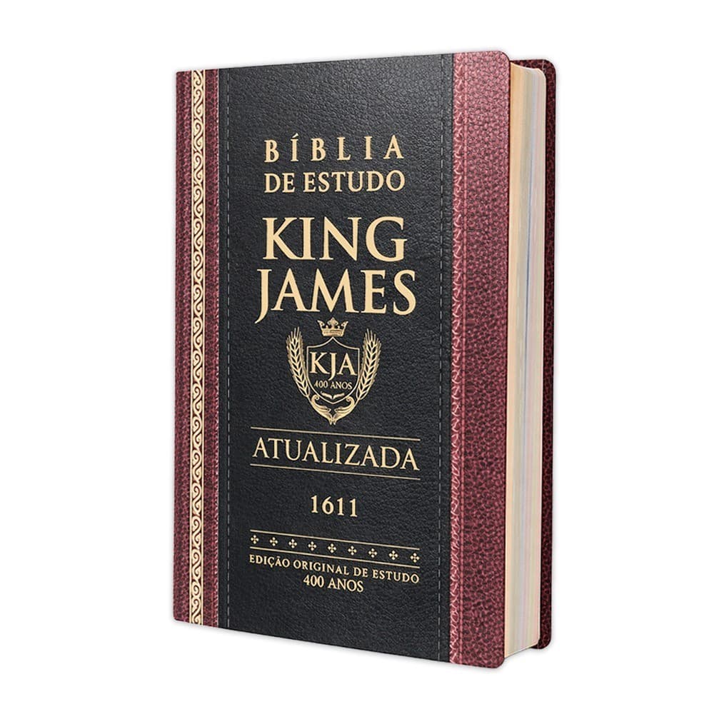 Bíblia Sagrada De Estudo King James 1611 - Tradicional - Capa Dura - 30x20cm