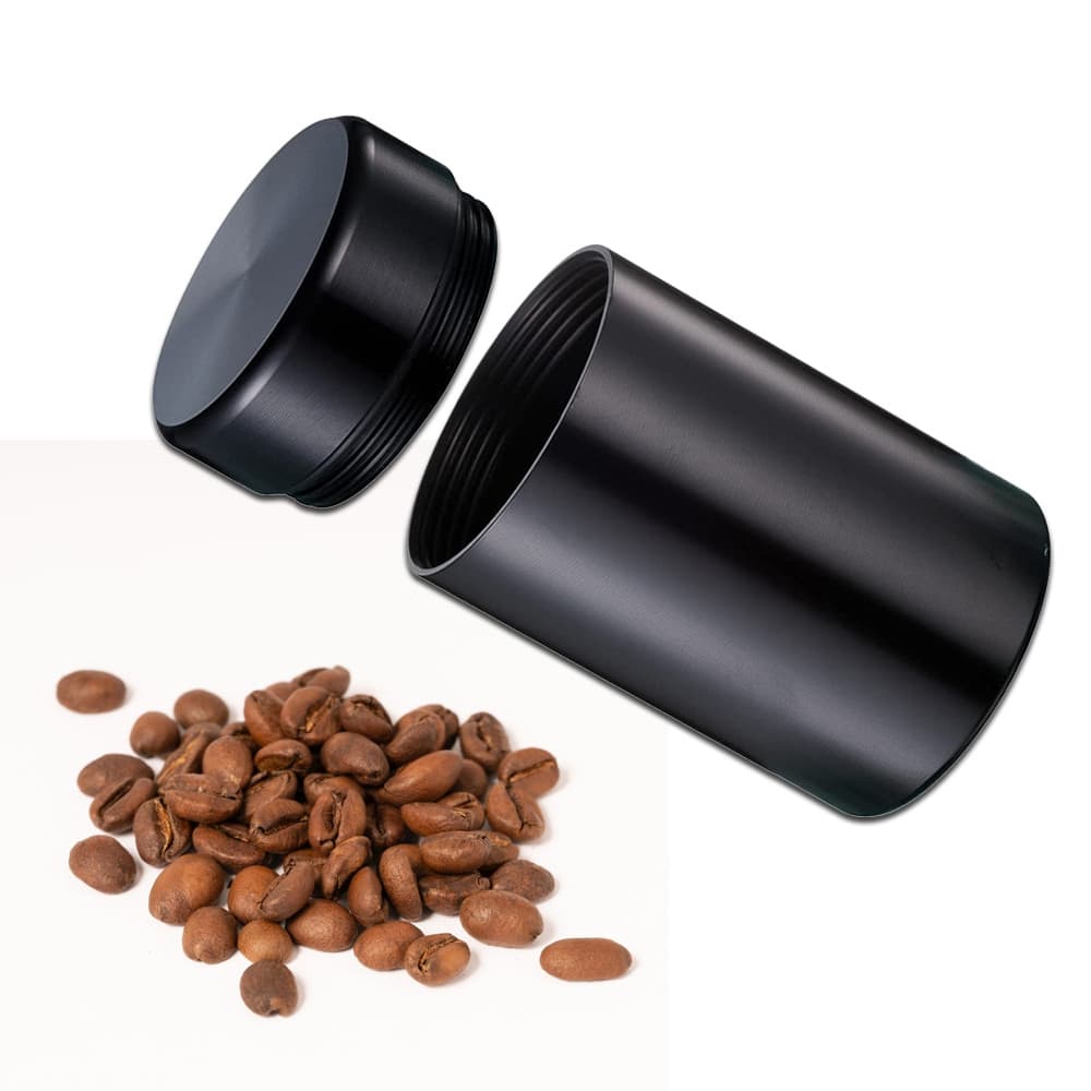 Demo portátil portátil grãos de café pode armazenamento de viagem lata selada em pó lata de chá liga de alumínio frutas 