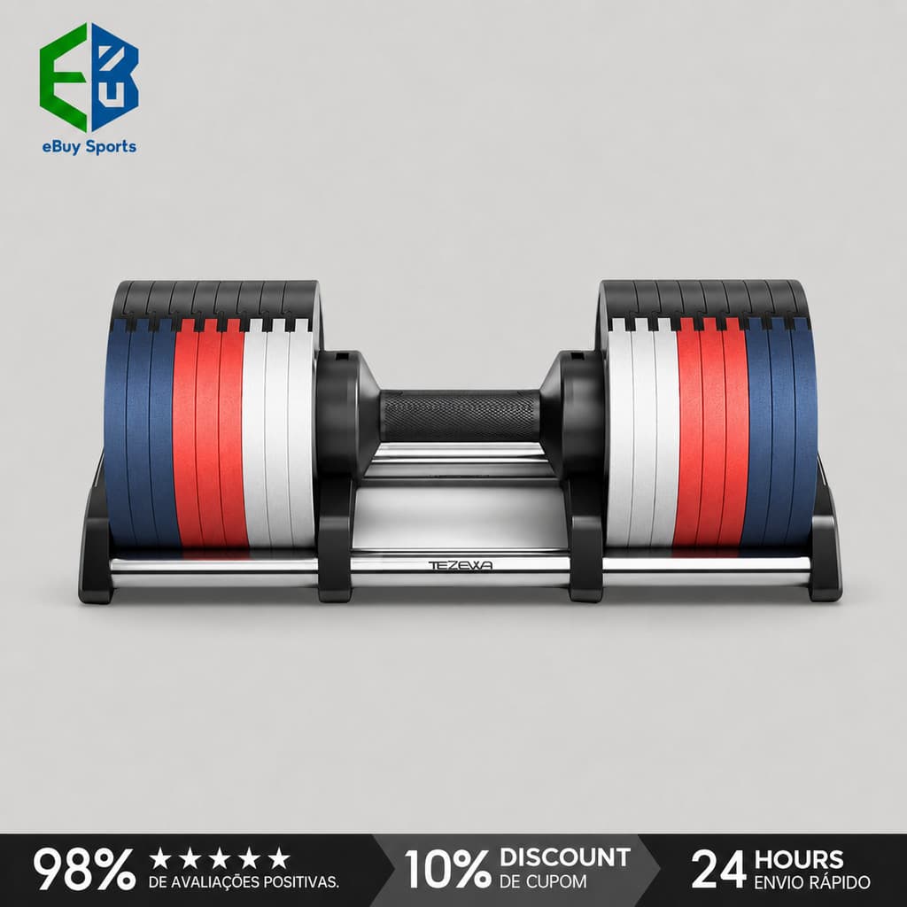 eBuy Sports Halter Ajustável Regulável Dumbbell Academia Fitness