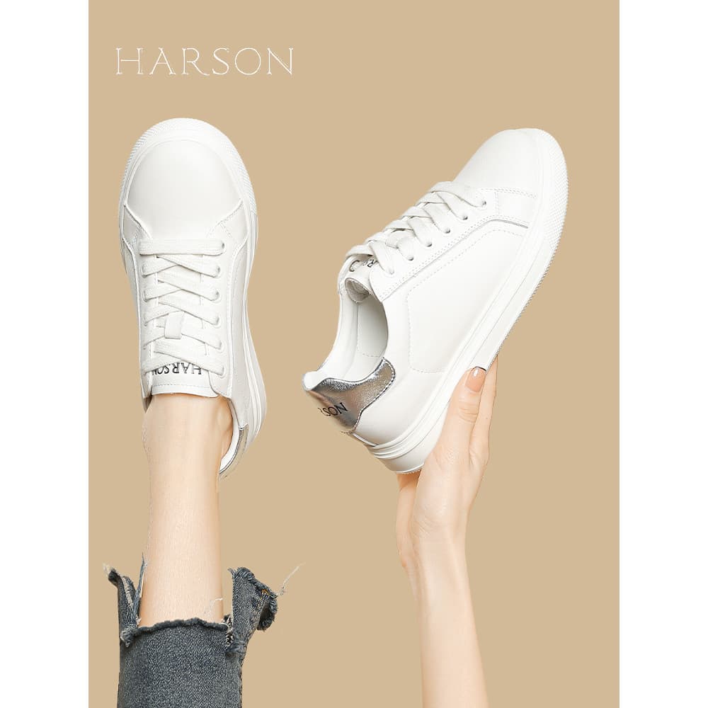 Husen respirável sapatos brancos sapatos femininos 2026 primavera outono venda quente plana All-match luz confortável tê