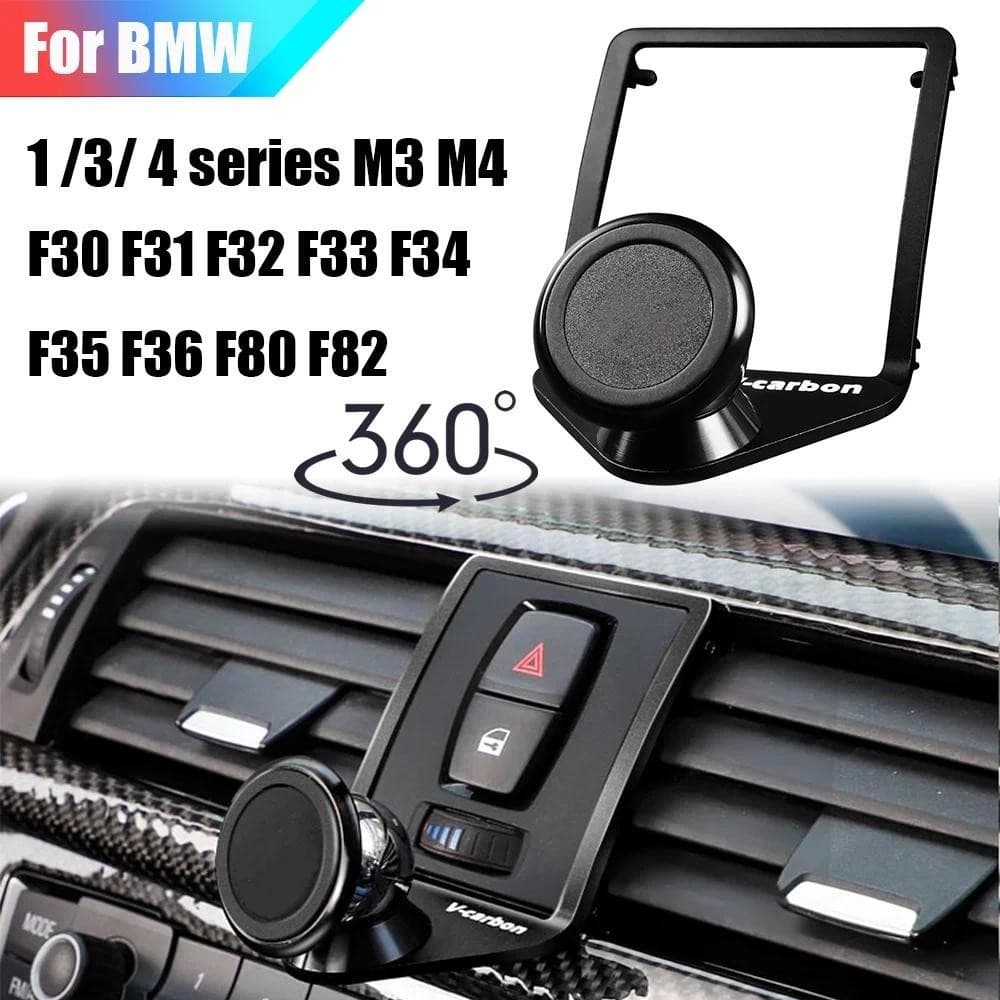 Suporte De Telefone Para Saída De Ventilação De Ar Do Carro , Grau De Montagem , Berço Magnético Giratório BMW 1 3 4 Sér