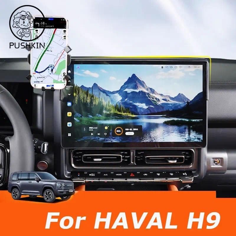 Para HAVAL H9 MKII 2024 2025 Estilo Do Carro Suporte Telefone Móvel Montagem De Ventilação De Ar De Gravidade Acessórios