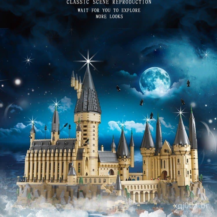 Compatível com blocos de montar LEGO Harry Potter Castelo Mágico de Hogwarts.