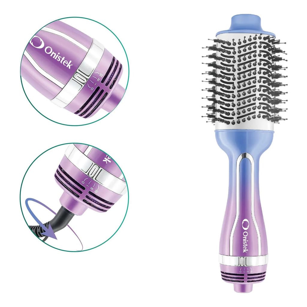 Escova 3 Em 1 Secadora Alisa Cabelo Profissional 110/220v