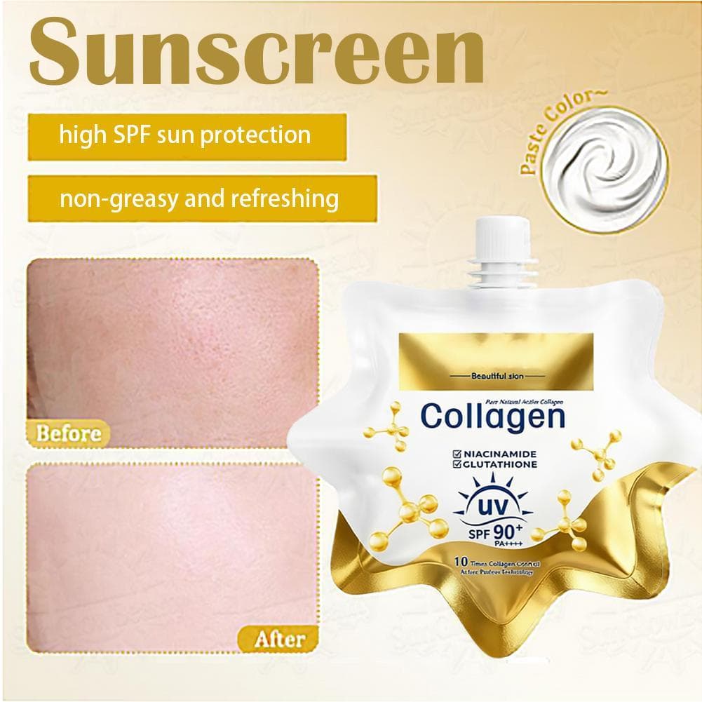 Compre 1 Leve Um Pequeno Presente Protetor Solar Para Todos Os Tipos De Pele Proteção Cuidados Solares Sem Molde Branco 