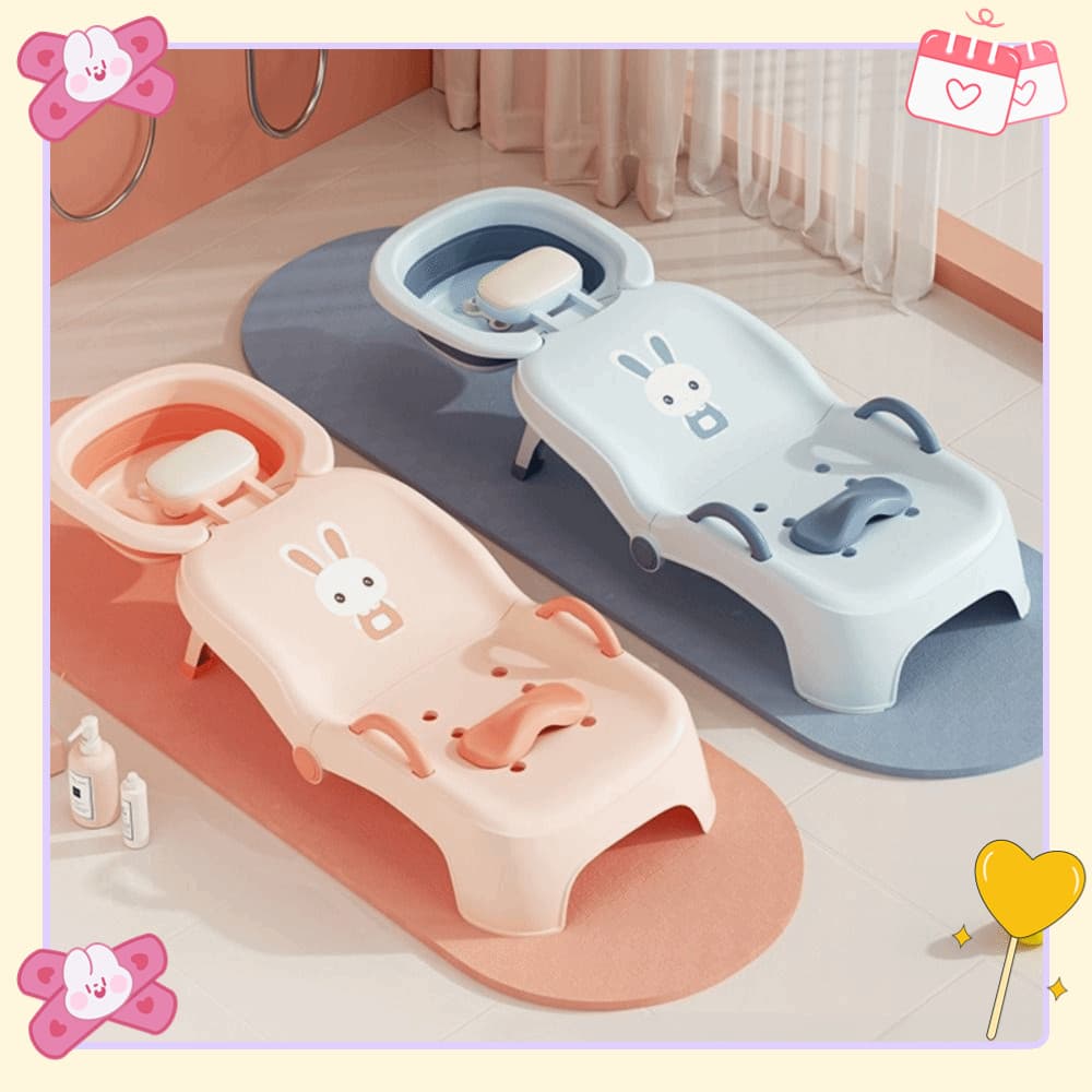 Cadeira De Shampoo Infantil , Dobrável Com Bacia , Cama De Piscina De Cabelo De Bebê , Banheira De Assento De Banho Padr