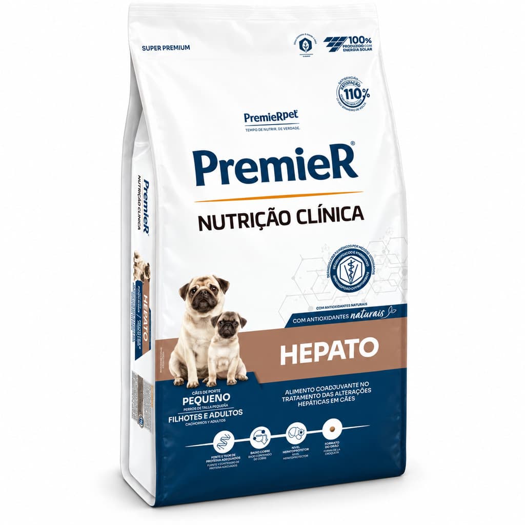 Ração Hepática Para Cachorro Premier Nutrição Clínica Hepato Porte Pequeno 10,1kg