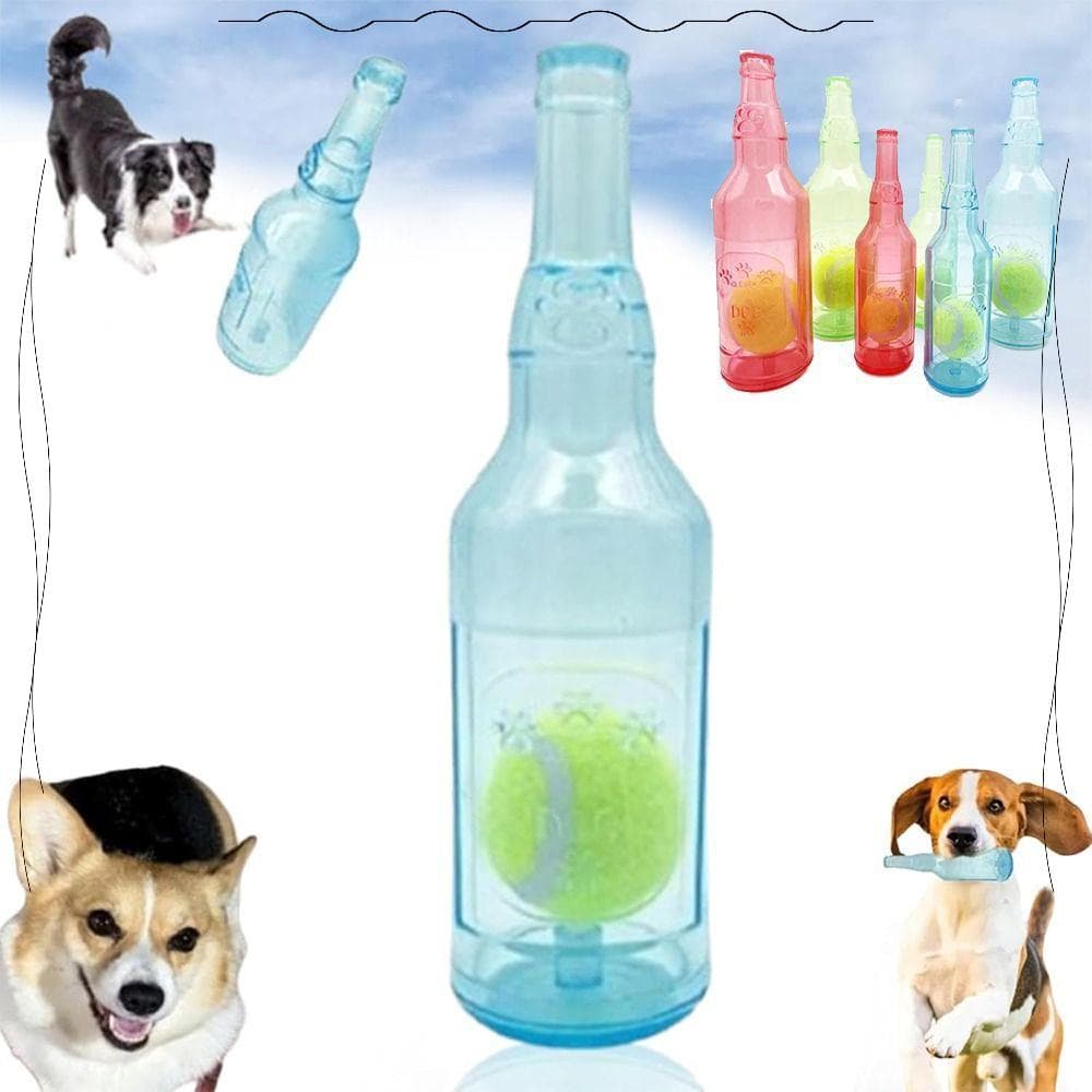 Brinquedo De Garrafa Crunchnplay , Criativo De Plástico Para De Água Cachorro , Brinquedos De Mastigar TPR
