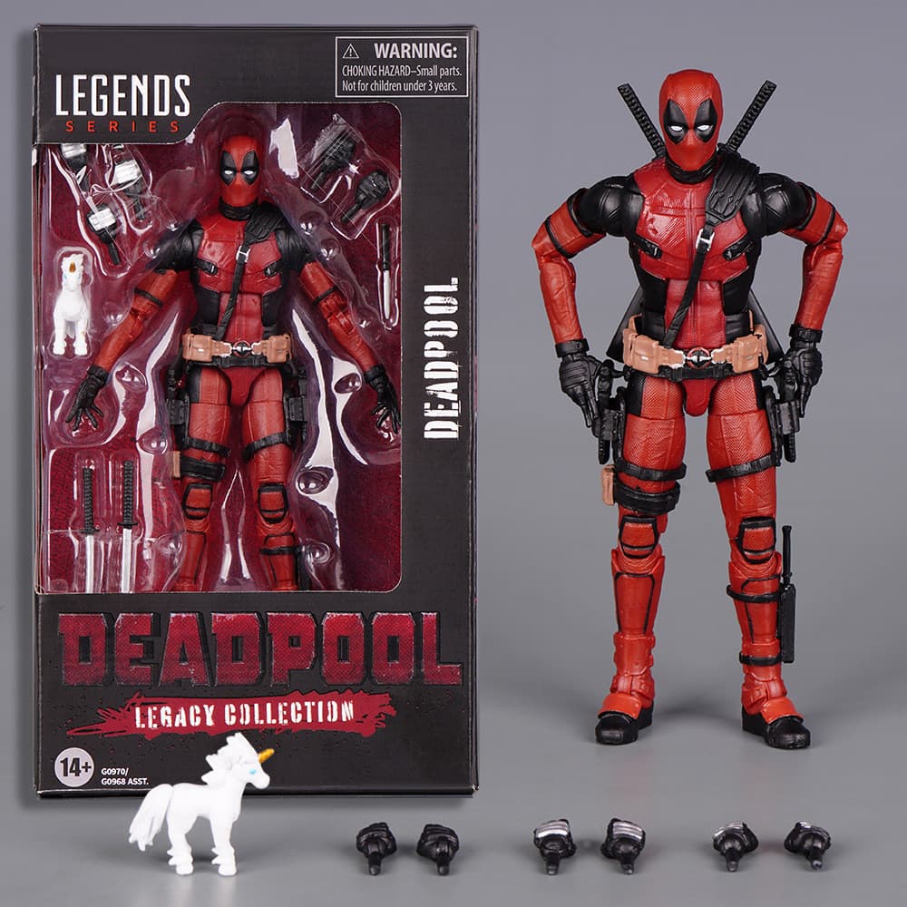Modelo De Boneco De Ação Articulado Marvel Legends Legacy Deadpool E Wolverine