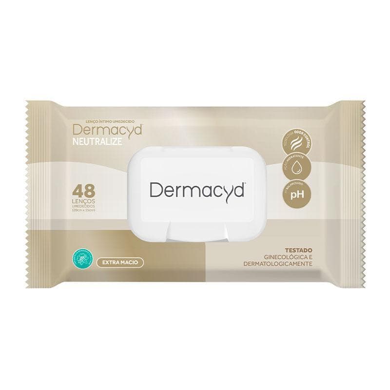 Lenços Umedecidos Intímo Dermacyd Neutralize Extra Macio 48 Unidades