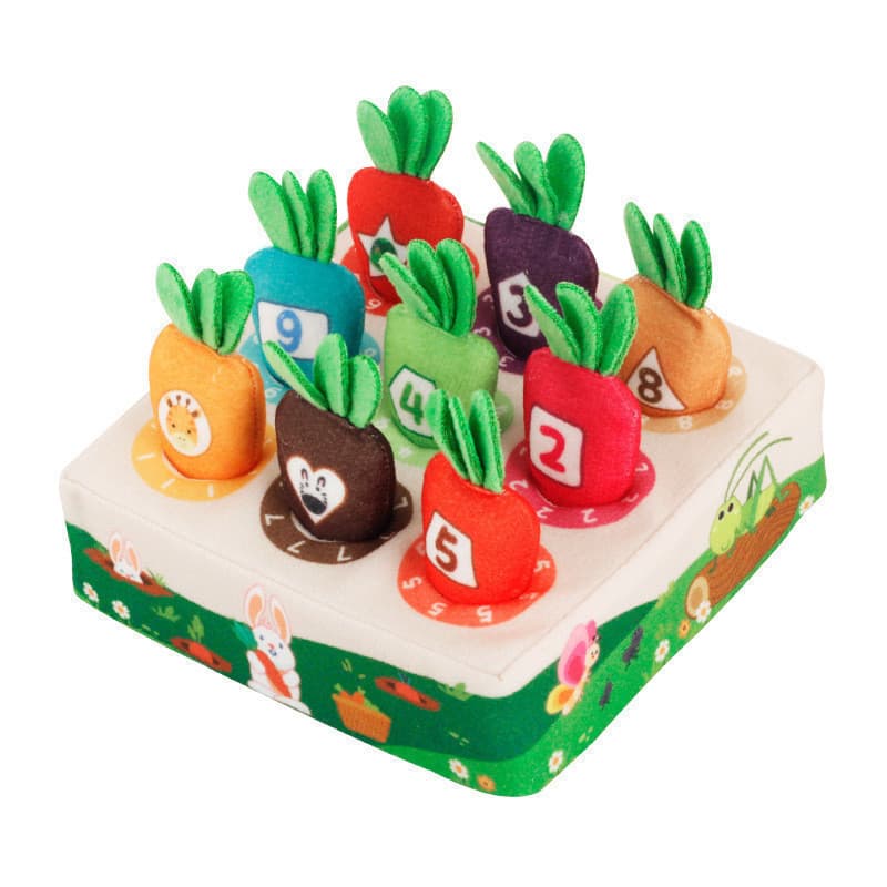 6-12 Meses 1-2 Anos Brinquedo Educativo de Puxar Rabanete para Bebês Jogo Interativo Pai-Filho Brinquedo de Algodão Plus