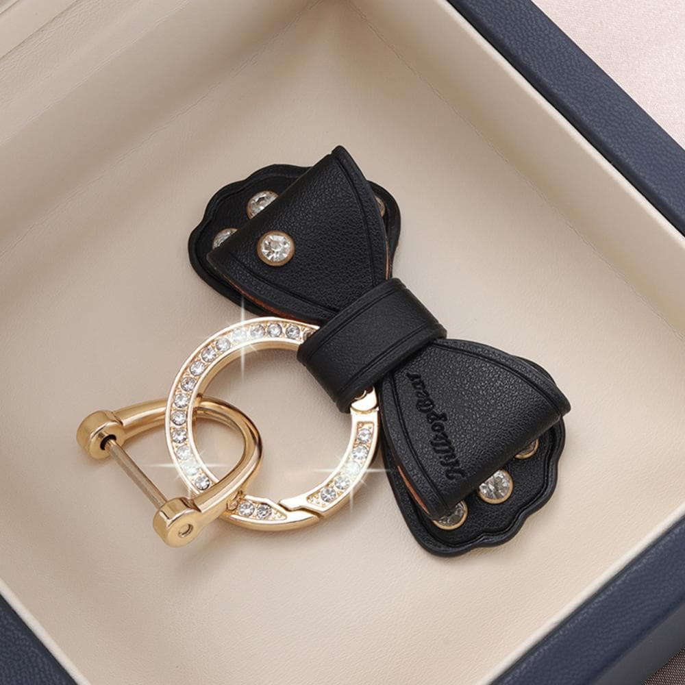 TIK Anel De Metal Chaveiro Do Carro Ouro Strass Couro Arco Bonito Acessórios Para Mulheres Meninas Motos Moto Porta-Chav