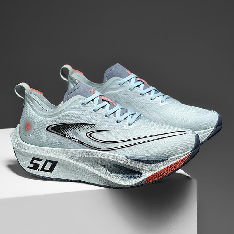 Tênis de Corrida Unissex com Placa de Carbono Completa, Amortecimento para Maratona, Tênis Esportivos NIEQ 4299