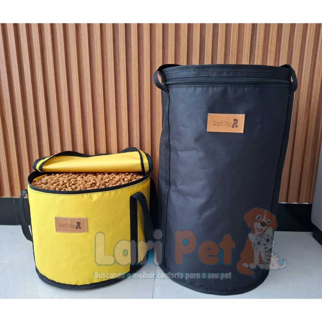Conteiner Bolsa Porta Ração Pote Pet Cachorro Cães Gatos 7kg ou 15kg