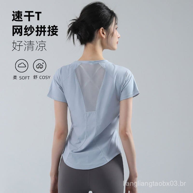 Conjunto esportivo profissional feminino para corrida, roupa respirável de secagem rápida, vestuário fitness, roupa de y