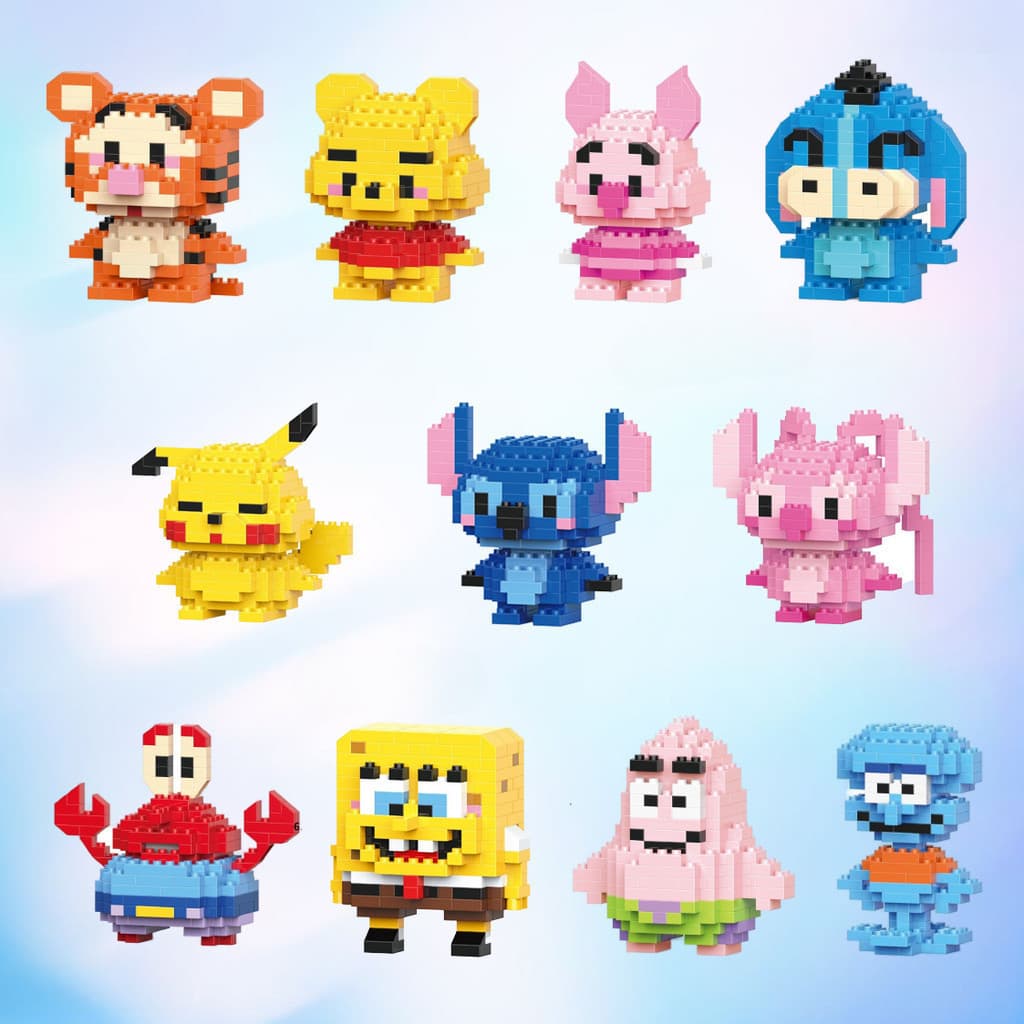 Blocos de Construção para Crianças, Brinquedo Educativo, Mini Brinquedos, Brinquedo &-* * - NS84