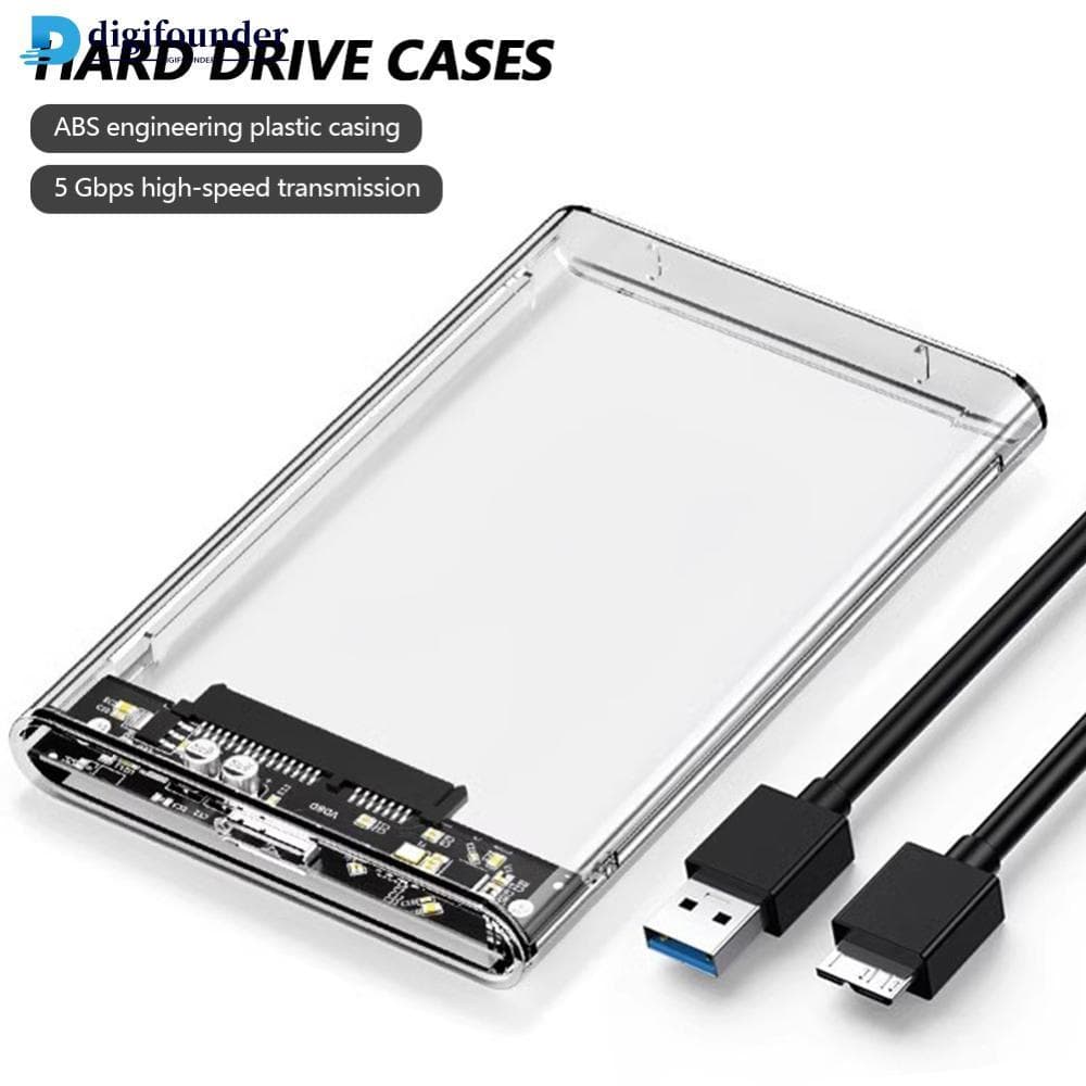DIGIFOUNDER Externo 2.5 Polegadas USB3.0 HDD Caso 5 Gbps Disco Rígido Gabinete De SATA SSD Armazenamento Para Laptop PC 