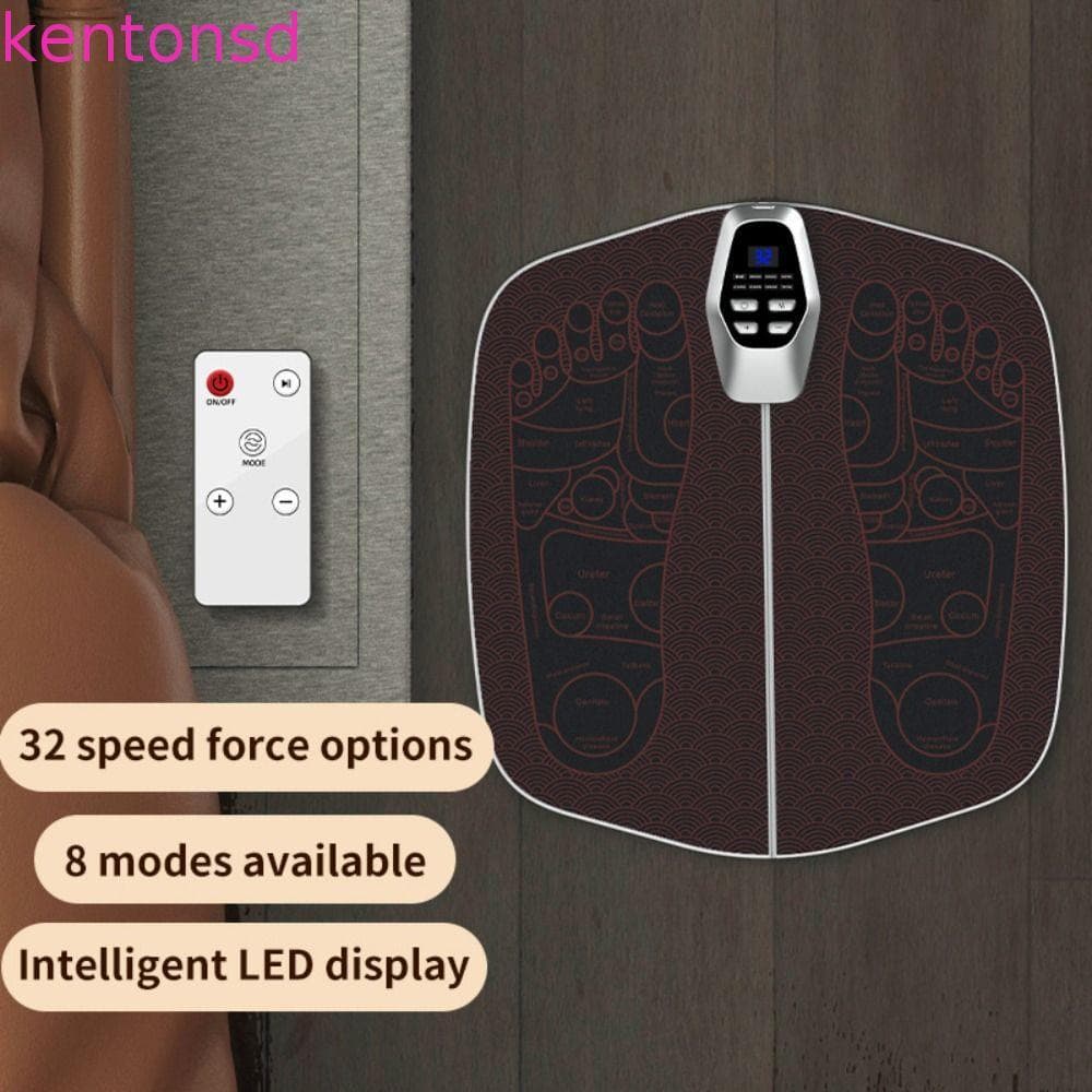 Almofada Massageadora De Pés EMS , Massageador Elétrico De Circulação De 8 Modos , Tapete Estimulador Muscular De Pé De 