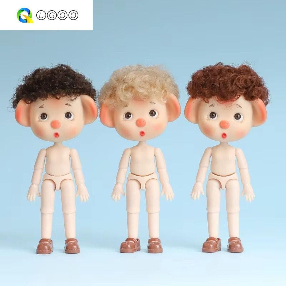 Corpo De Boneca Articulado Móvel LGOO 1/12 BJD , Linda Nua Com 12 Juntas Esféricas , Cabeça 3D Cabelo