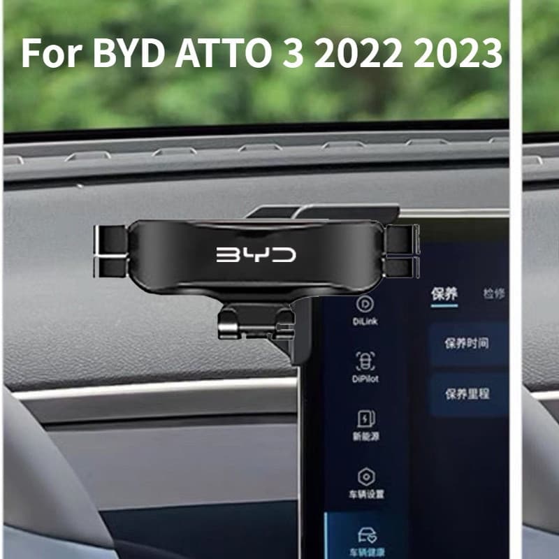 Suporte de Telefone para Carro BYD Atto 3 Yuan Plus 2022, Peças Internas Especializadas, Suporte de Aromaterapia com Pad
