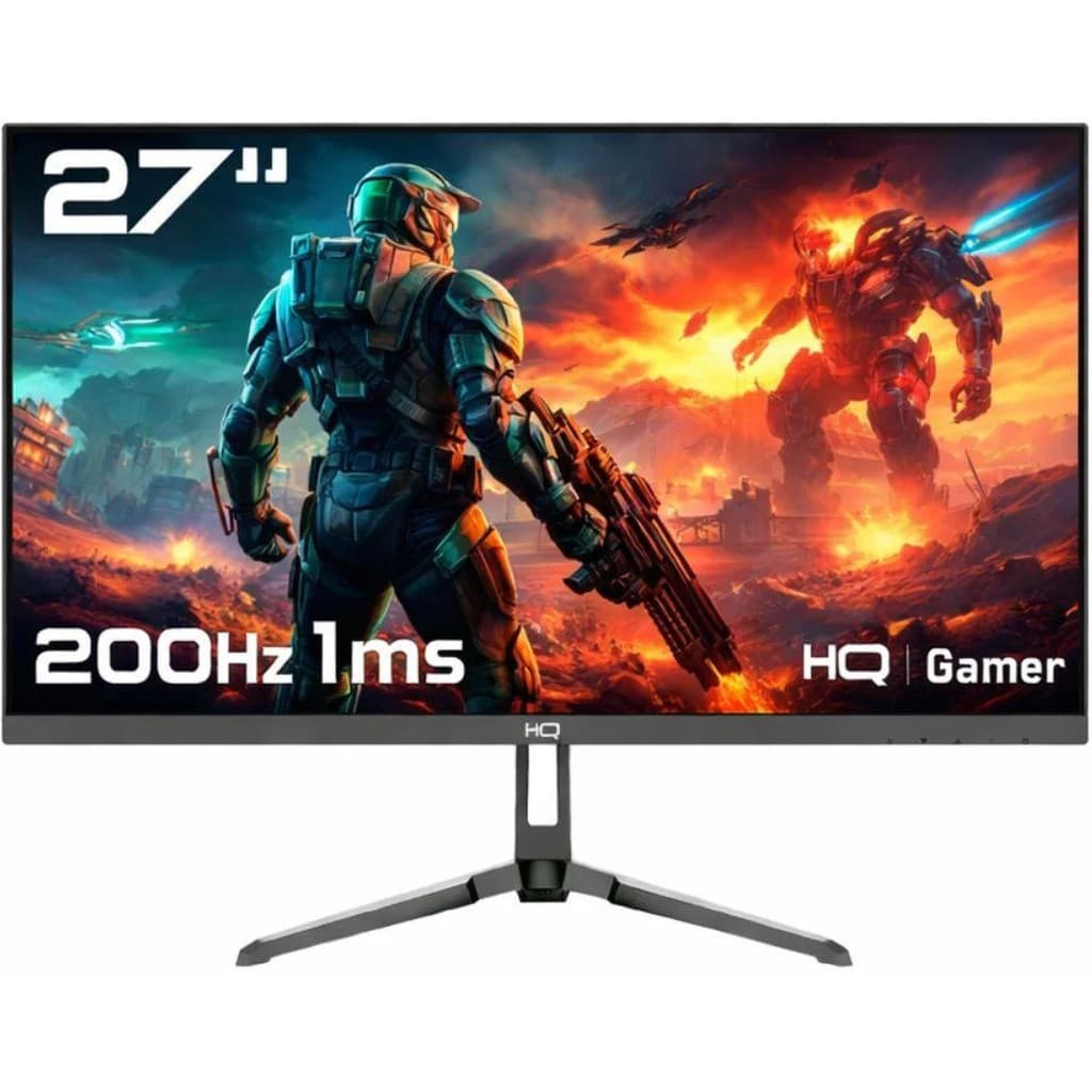 Monitor Gamer HQ Ultra, 27 Pol, IPS, Full HD, 1ms, 200Hz, HDMI/DisplayPort/P2, Preto, HQ27IP200
