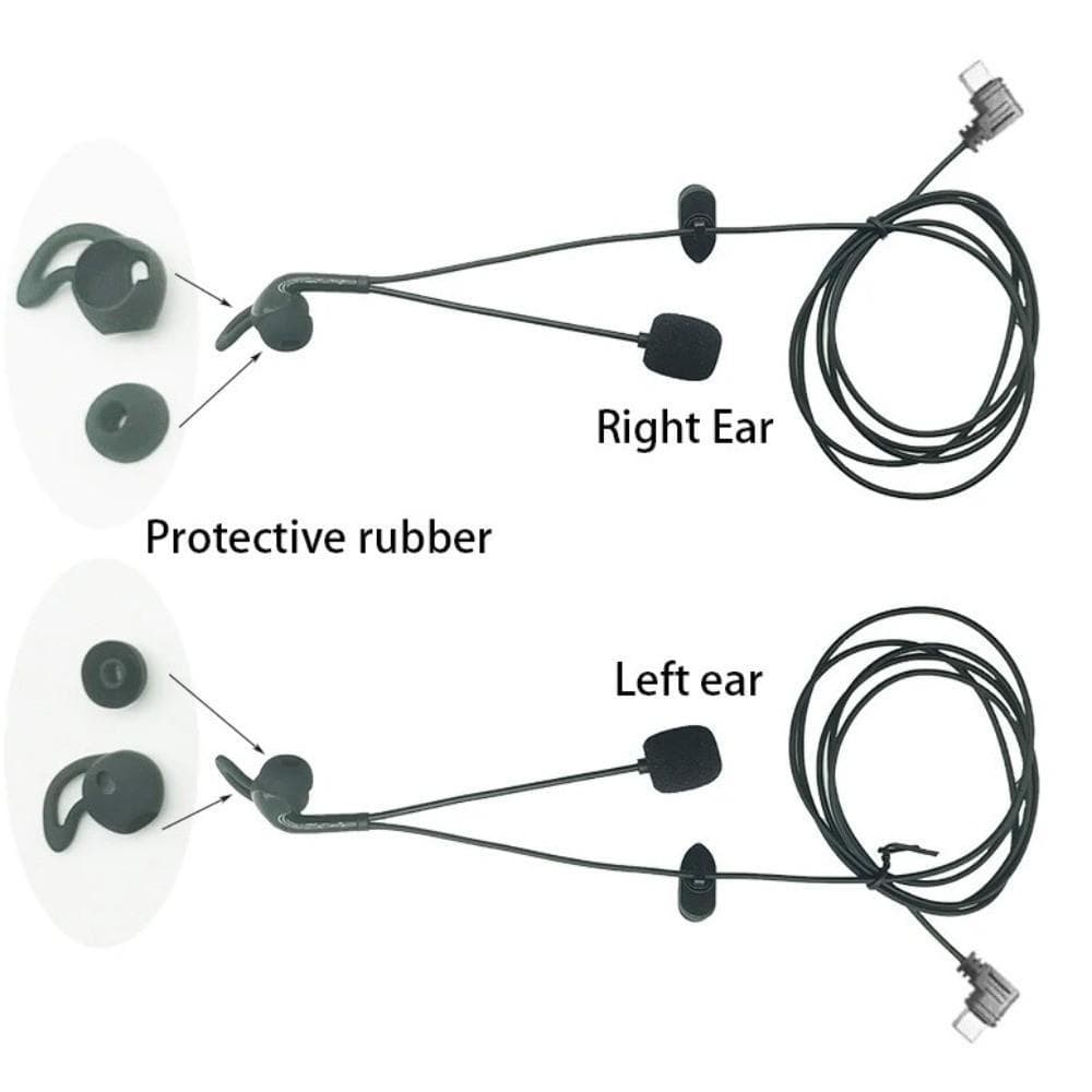 Fones De Ouvido Intra-Auriculares FIWICKA , Fone Para Árbitro V6 Com Redução De Ruído Auricular Bluetooth