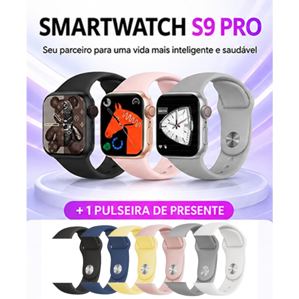 Smartwatch S9-PRO Relógio Inteligente , Esportivo Lembrete De Chamada ultra Tela DIY Imagem Digital