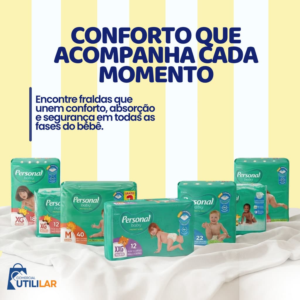 Fralda Descartável Baby Protect & Sec G Personal Baby