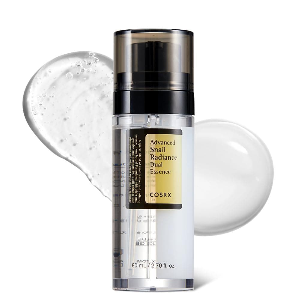 COSRX Sérum Facial Duplo com 74% de Mucina de Caracol + 5% de Niacinamida, 2,7 oz |   Sérum Facial Anti-idade para Pele 