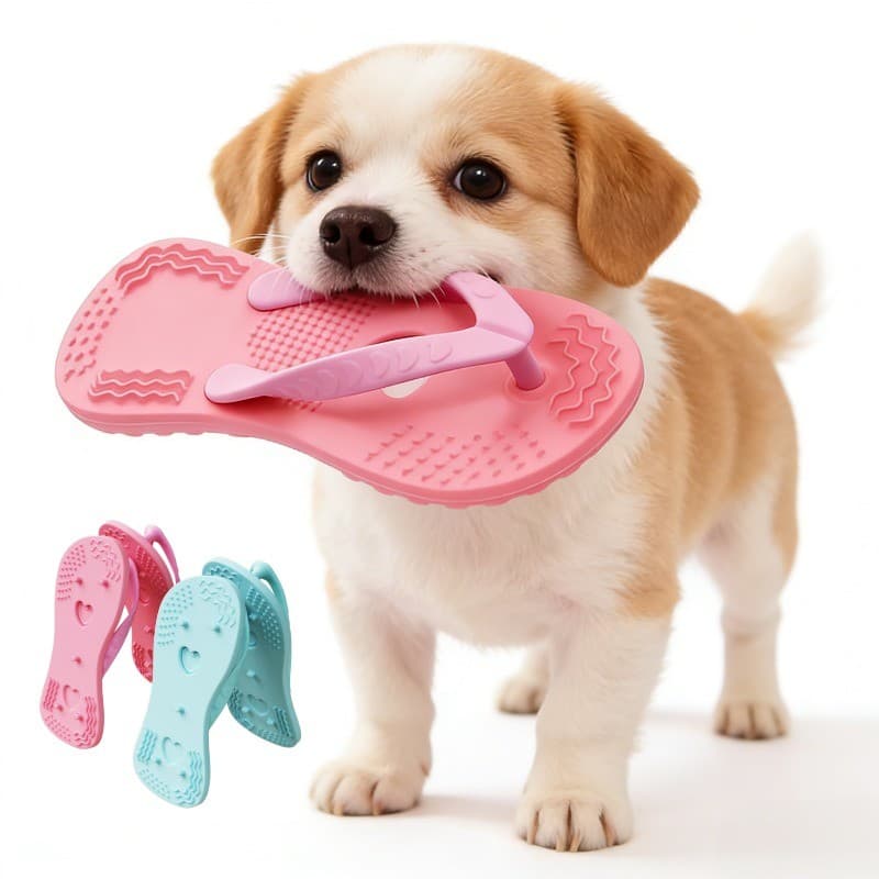 [Brinquedo para a fase de dentição de cachorros] Brinquedo em forma de cachorro para a dentição de filhotes. Brinquedo q