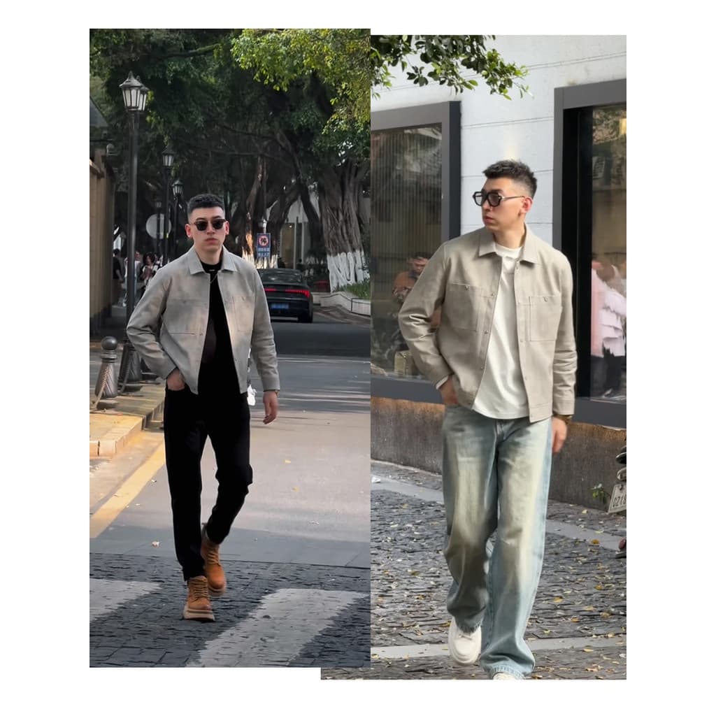 2026 primavera outono novo estilo jaqueta masculina na moda bonito All-Match topo Casual jaqueta de couro jaqueta de cou