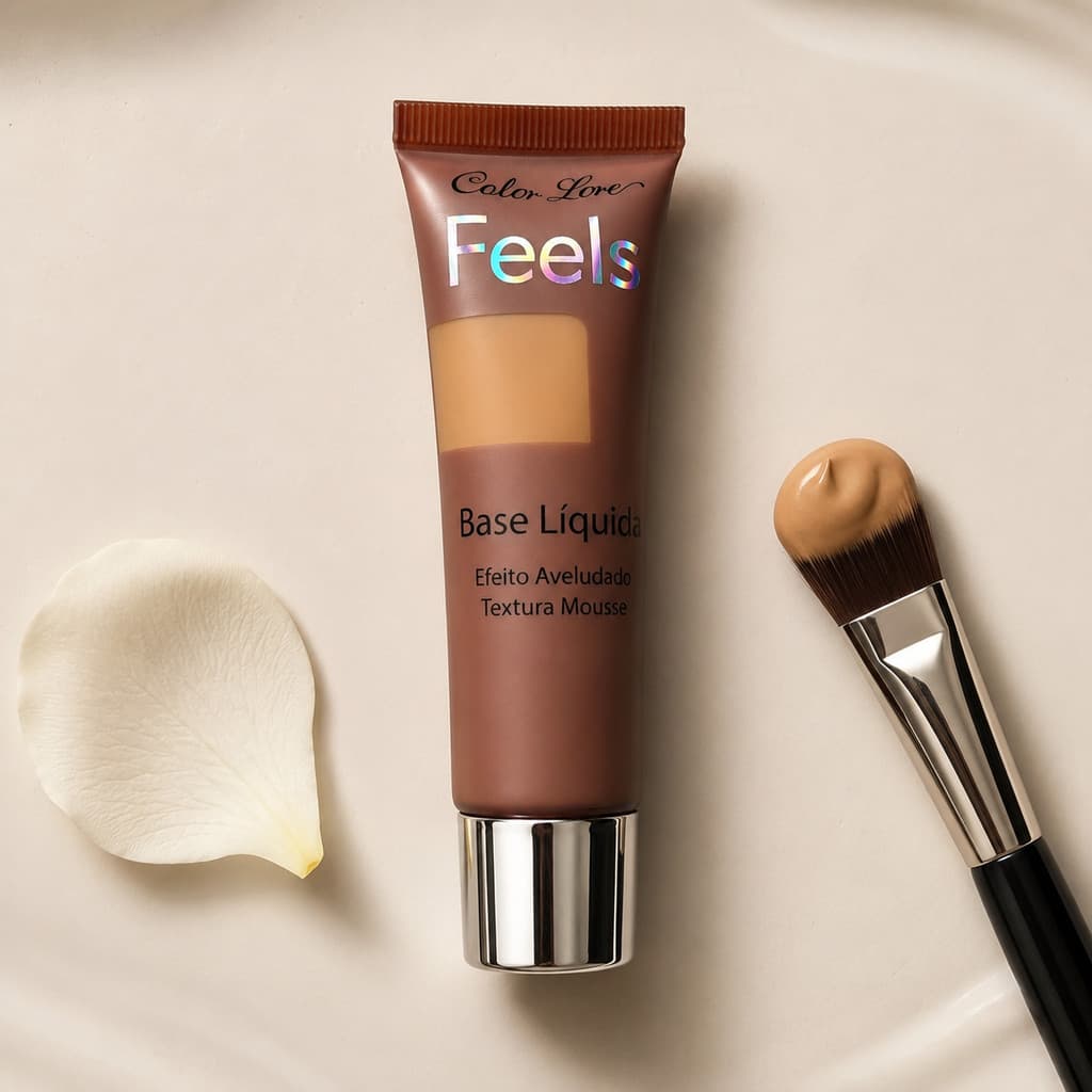 Base Líquida Color Lore Matte Efeito Aveludado Textura Mousse Cobertura Média a Alta Longa Duração