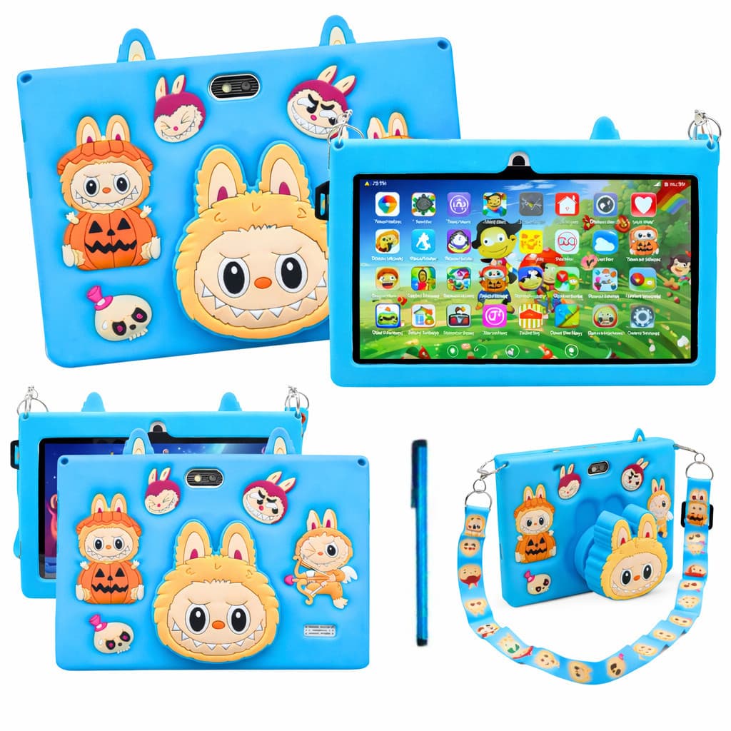Tablet Infantil Labubu 128gb Memória 8gb Ram 7' Polegadas Android Wifi 5G + Caneta Touch