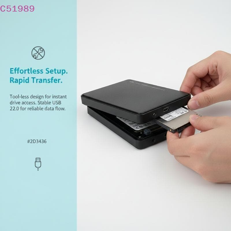 [kaan] Gabinete Externo Leve De 2.5 Polegadas USB 2.0 SATA HDD SSD Alimentado Por Caso Para Uso Em Laptop BR