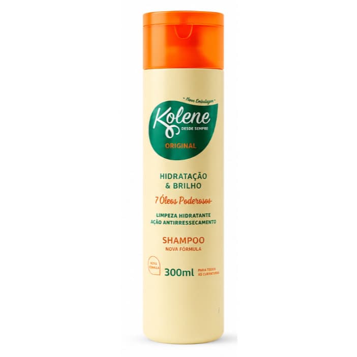 Shampoo Hidratante Kolene Original 300ml - Maciez, Brilho e Nutrição