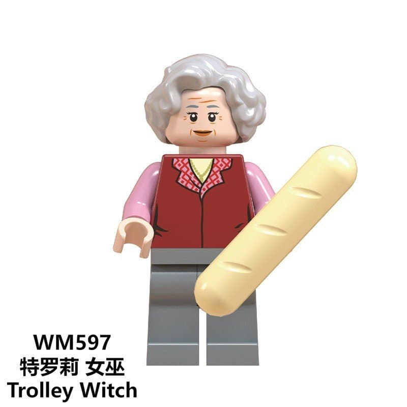 Carrinho de Blocos de Montar Lego para Crianças, Brinquedo de Presente Harry Potter Professor Tretton Bruxo wm6046
