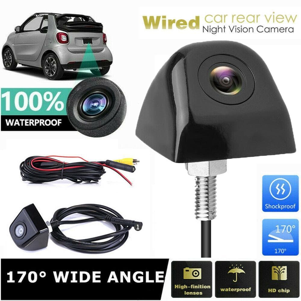 Câmera De Veículo À Prova D'água HD 170 ° Visão Traseira Reversa Dos Automóveis Do Backup Carro Da Noturna