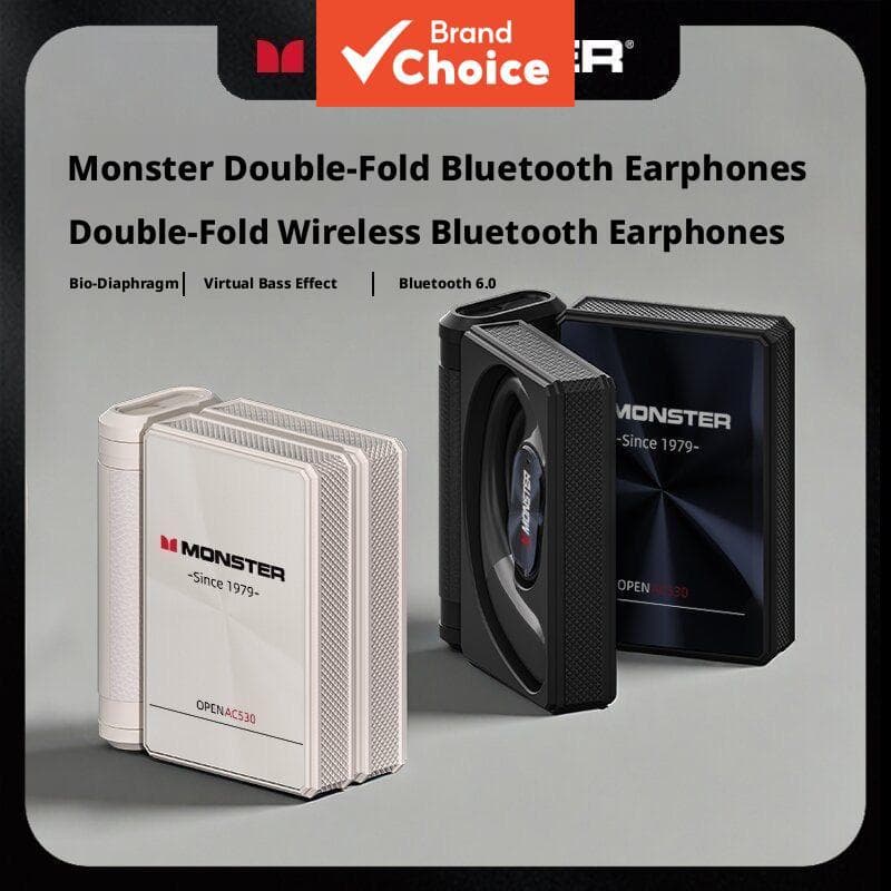 Fones De Ouvido Monster AC530 Sem Fio Bluetooth Intra-Auriculares Esportivos Para Corrida Com Cancelamento De Ruído Uso 