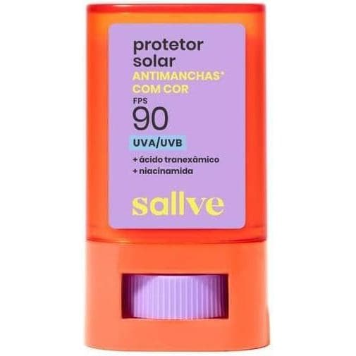 Protetor Solar Sallve Bastante Antimachas FPS 90 Com Cor 2-15g
