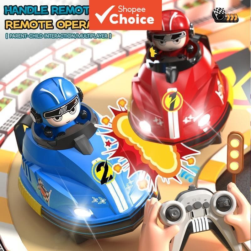  2 unidades de carrinho de bate-bate 2,4 GHz, jogo interativo pai-filho, kart de controle remoto, presente de
