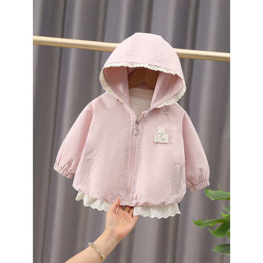 Menina único lindo casaco primavera outono crianças roupas menina casaco de bebê moda menina outono roupas topo